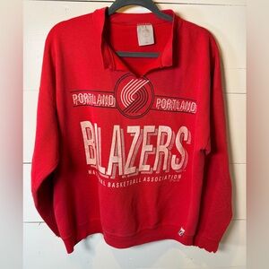 Vintage Logo 7 Portland Trail Blazers Crewneck – Men’s XL – Perfectly Distressed